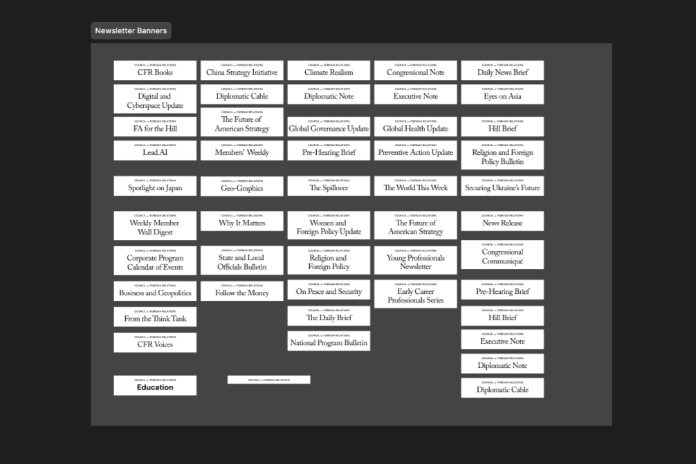 Newsletter banner system