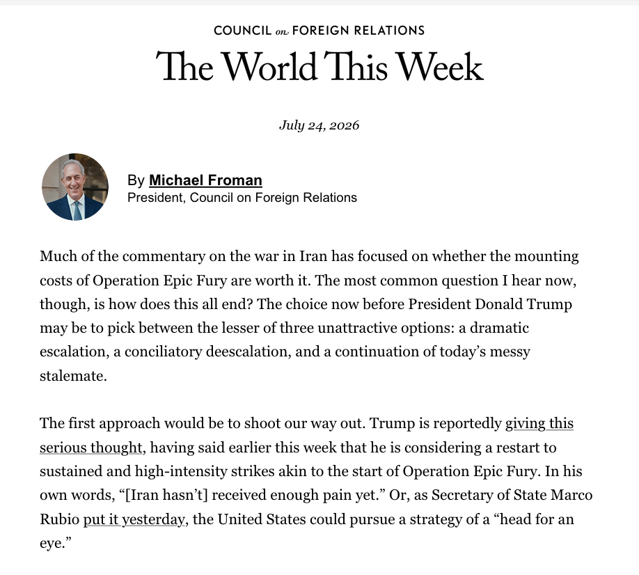 The World This Week newsletter, desktop